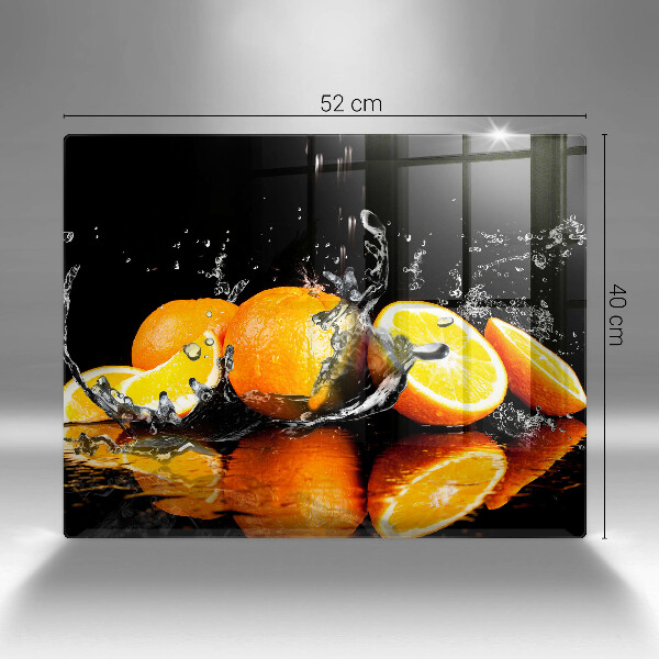 Tagliere in vetro Succoso frutto arancione