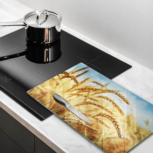 Tagliere in vetro Spighe di cereali nel campo