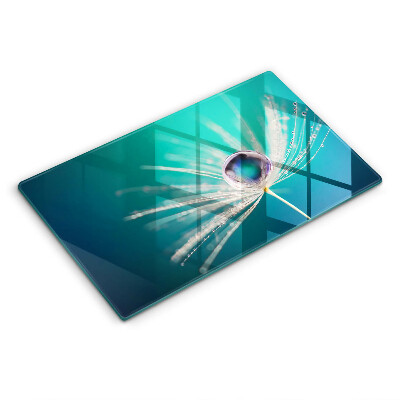 Tagliere in vetro Rugiada su un dente di leone