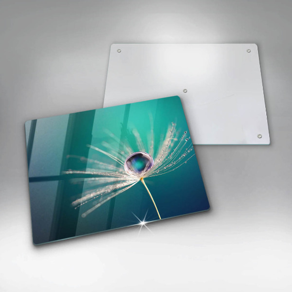 Tagliere in vetro Rugiada su un dente di leone