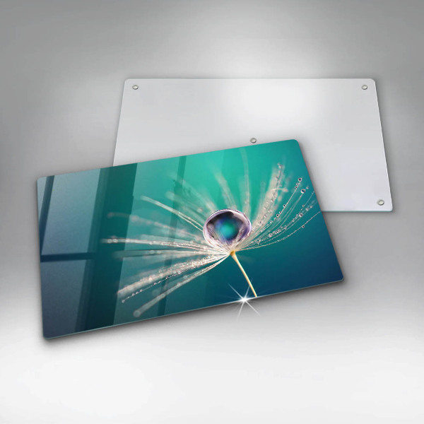 Tagliere in vetro Rugiada su un dente di leone