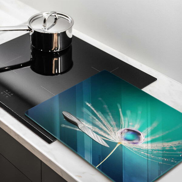 Tagliere in vetro Rugiada su un dente di leone