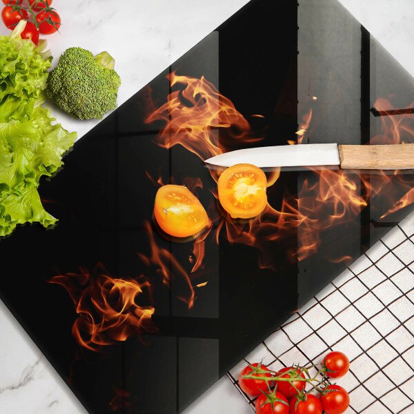 Tagliere in vetro Accendi una fiamma viva