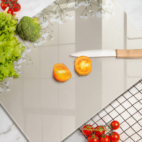 Tagliere in vetro Fiori boho in gesso