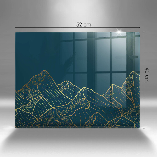 Tagliere in vetro Montagne astratte