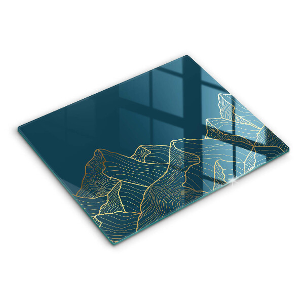 Tagliere in vetro Montagne astratte