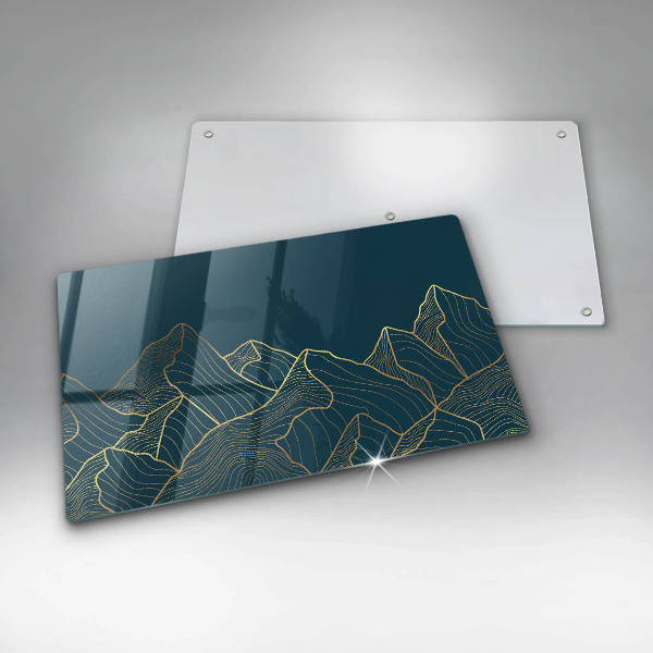 Tagliere in vetro Montagne astratte