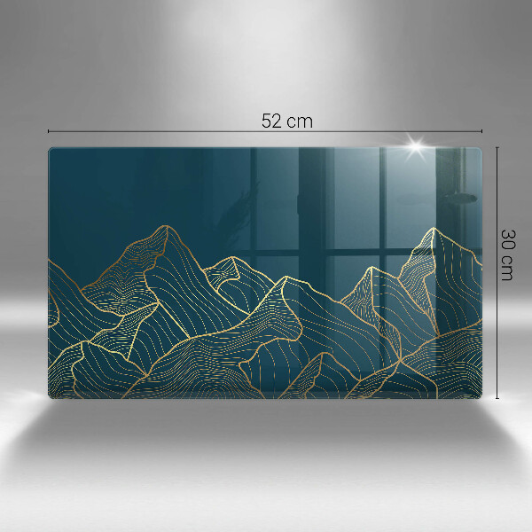 Tagliere in vetro Montagne astratte