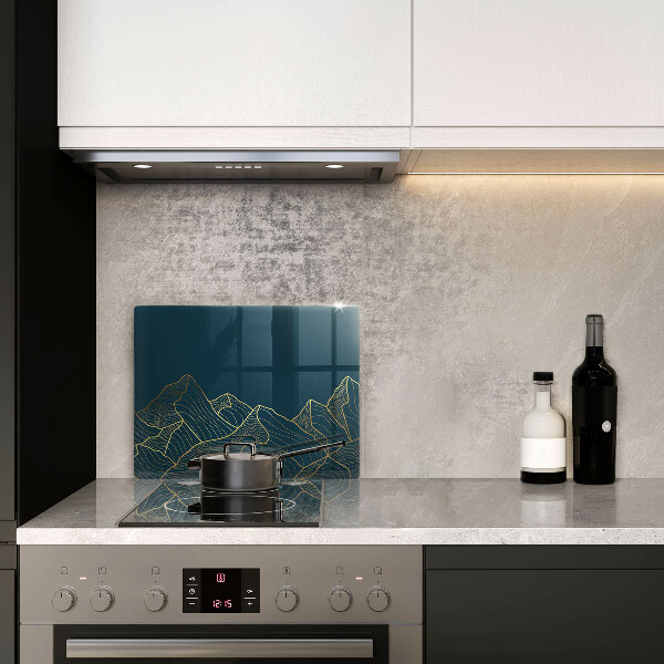 Tagliere in vetro Montagne astratte