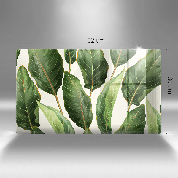 Tagliere in vetro Foglie di banana