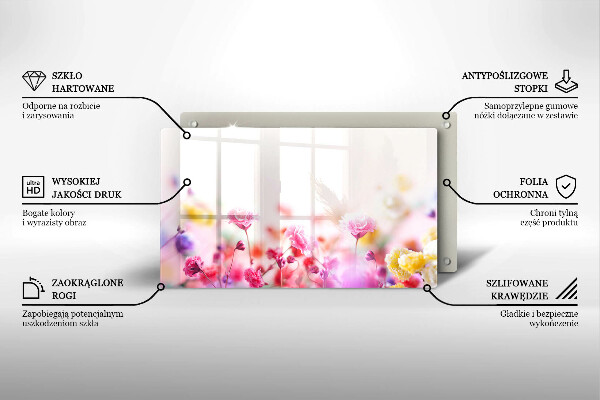 Tagliere in vetro Prato fiorito