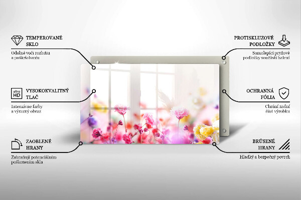 Tagliere in vetro Prato fiorito