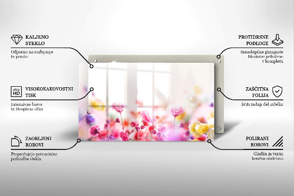 Tagliere in vetro Prato fiorito