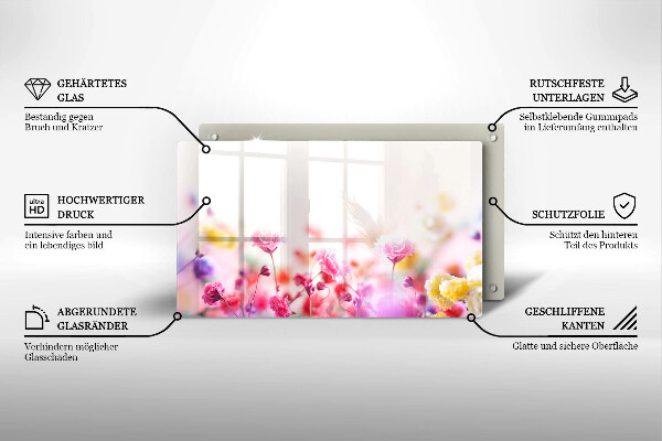 Tagliere in vetro Prato fiorito