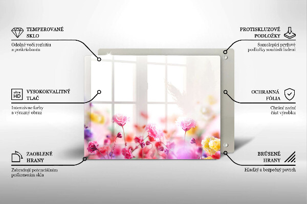 Tagliere in vetro Prato fiorito