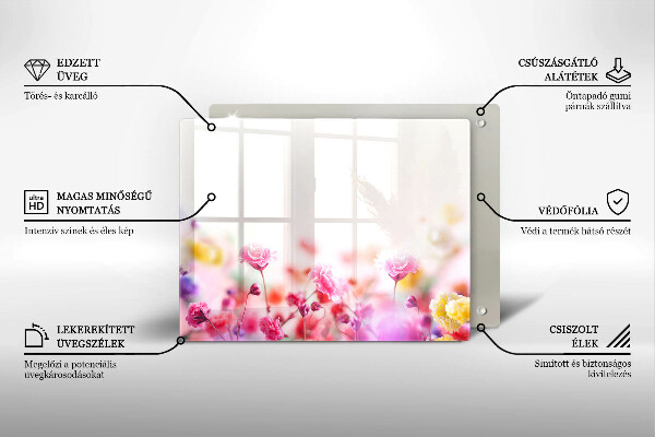 Tagliere in vetro Prato fiorito