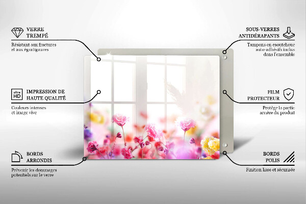 Tagliere in vetro Prato fiorito