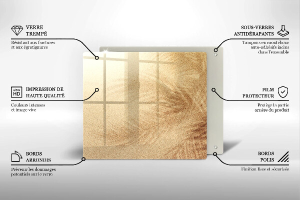 Tagliere in vetro Vacanza sulla spiaggia di sabbia