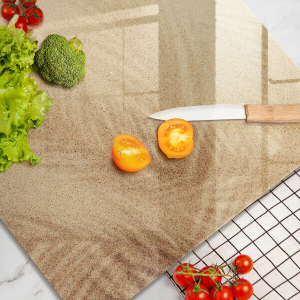 Tagliere in vetro Vacanza sulla spiaggia di sabbia