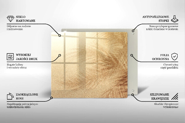 Tagliere in vetro Vacanza sulla spiaggia di sabbia