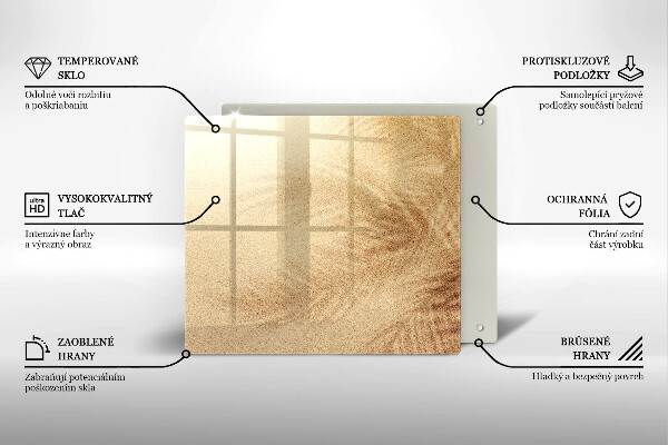 Tagliere in vetro Vacanza sulla spiaggia di sabbia