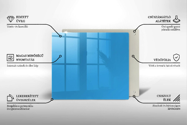 Tagliere in vetro Colore blu