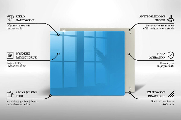 Tagliere in vetro Colore blu