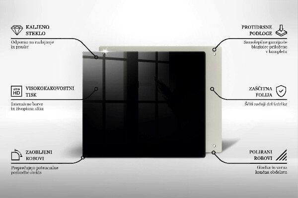 Tagliere in vetro Colore nero