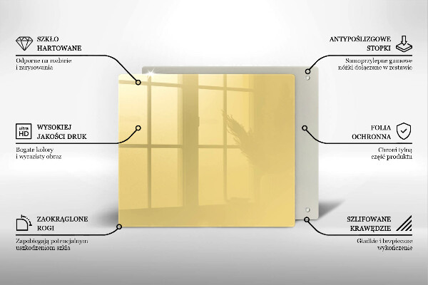 Tagliere in vetro Giallo