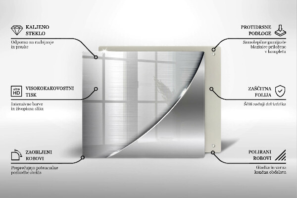 Tagliere in vetro temperato Forme metalliche