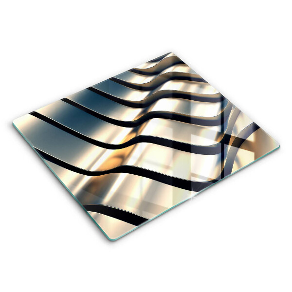 Tagliere in vetro temperato Forme metalliche 3D