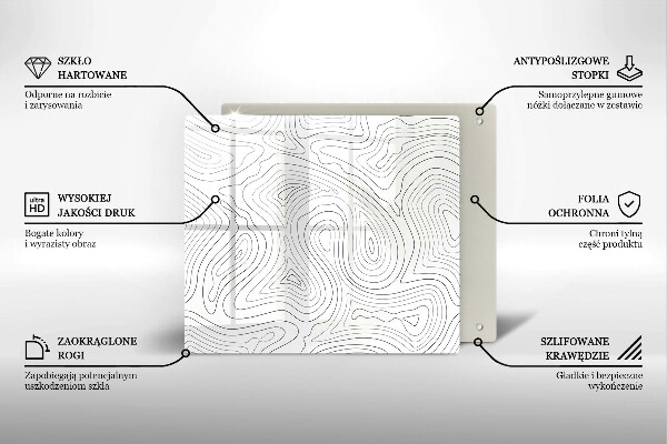 Tagliere in vetro temperato Forme astratte