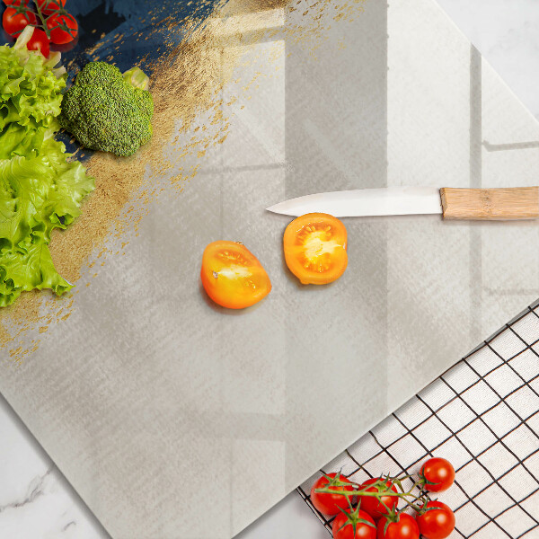 Tagliere in vetro temperato Astrazione dell'oro