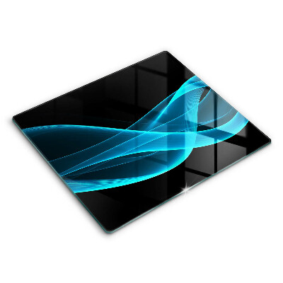 Tagliere in vetro Astrazione blu