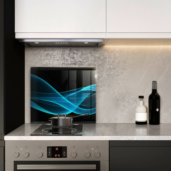 Tagliere in vetro Astrazione blu