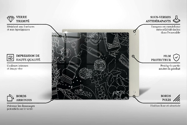 Tagliere in vetro temperato Accessori per la cucina