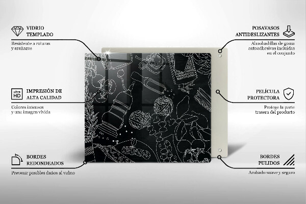 Tagliere in vetro temperato Accessori per la cucina