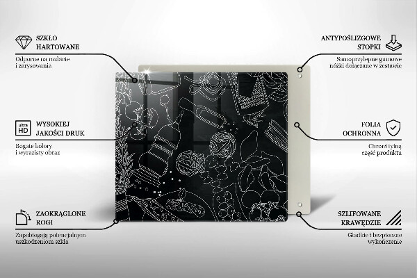 Tagliere in vetro temperato Accessori per la cucina