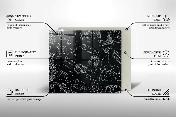 Tagliere in vetro temperato Accessori per la cucina