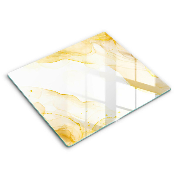 Tagliere in vetro temperato Astrazione dorata