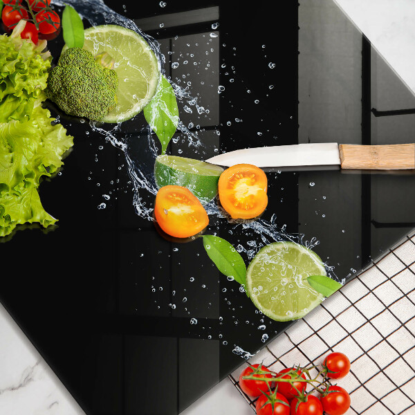 Tagliere in vetro temperato Acqua di menta e lime