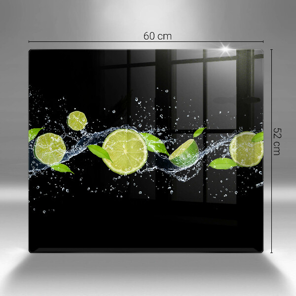 Tagliere in vetro temperato Acqua di menta e lime