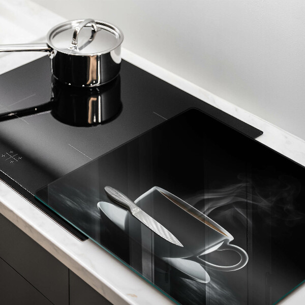 Tagliere in vetro Tazza di caffè calda