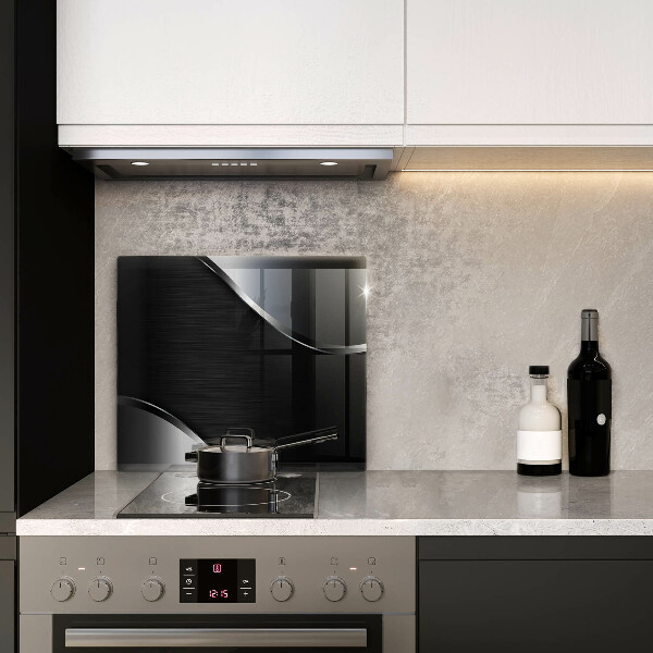 Tagliere in vetro temperato Astrazione del metallo