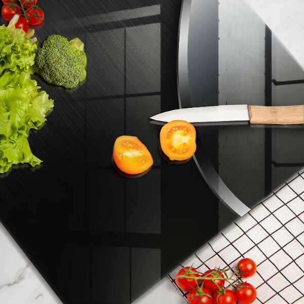 Tagliere in vetro temperato Astrazione del metallo