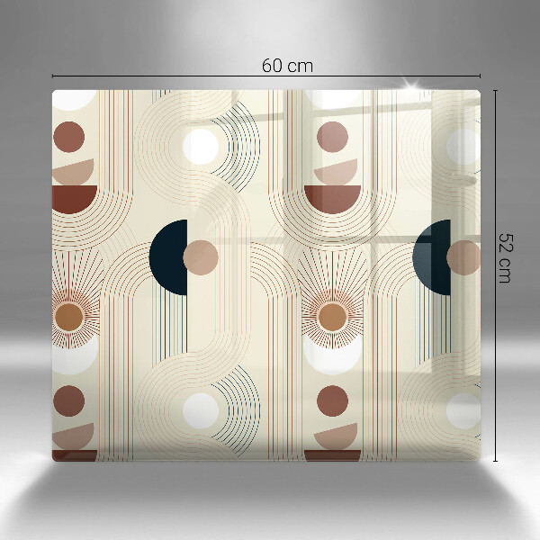 Tagliere in vetro temperato Forme geometriche boho