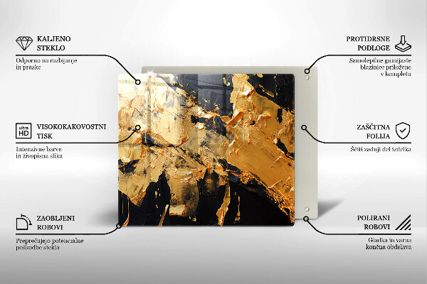 Tagliere in vetro Texture di vernice elegante