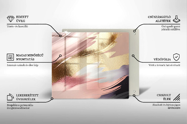 Tagliere in vetro Macchie pastello