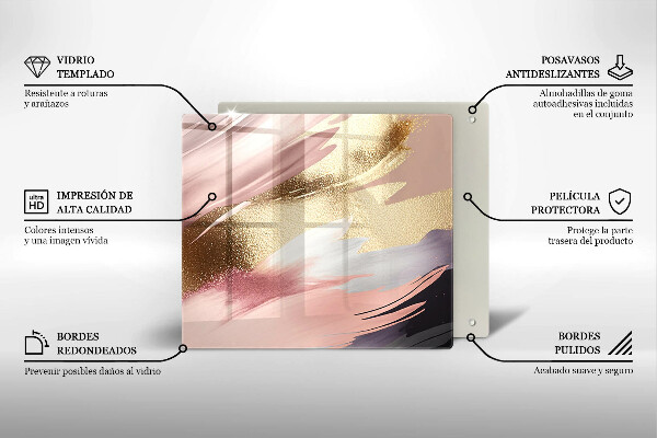 Tagliere in vetro Macchie pastello