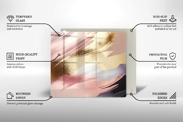 Tagliere in vetro Macchie pastello